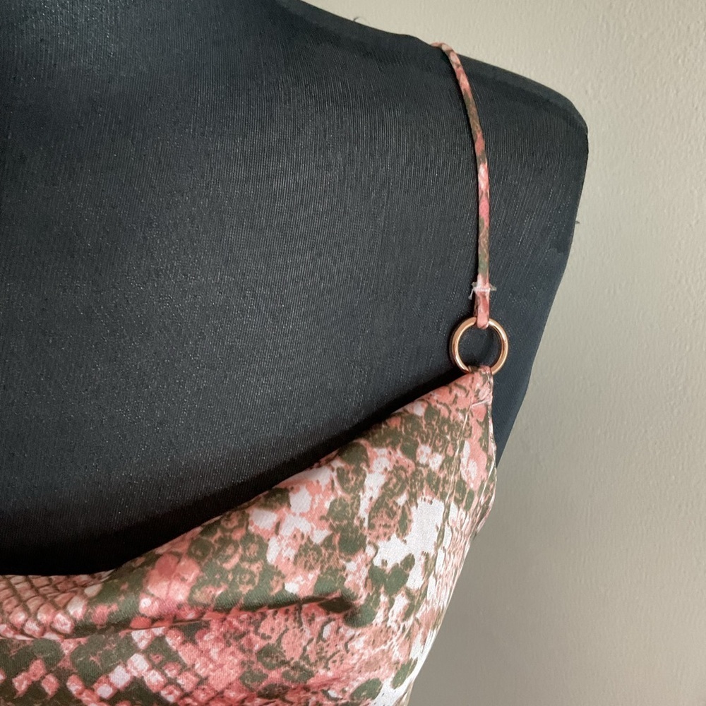Victoria’s Secret Pink Brown Snake Print Spaghetti Strap Sundress Size S - Picture 7 of 9